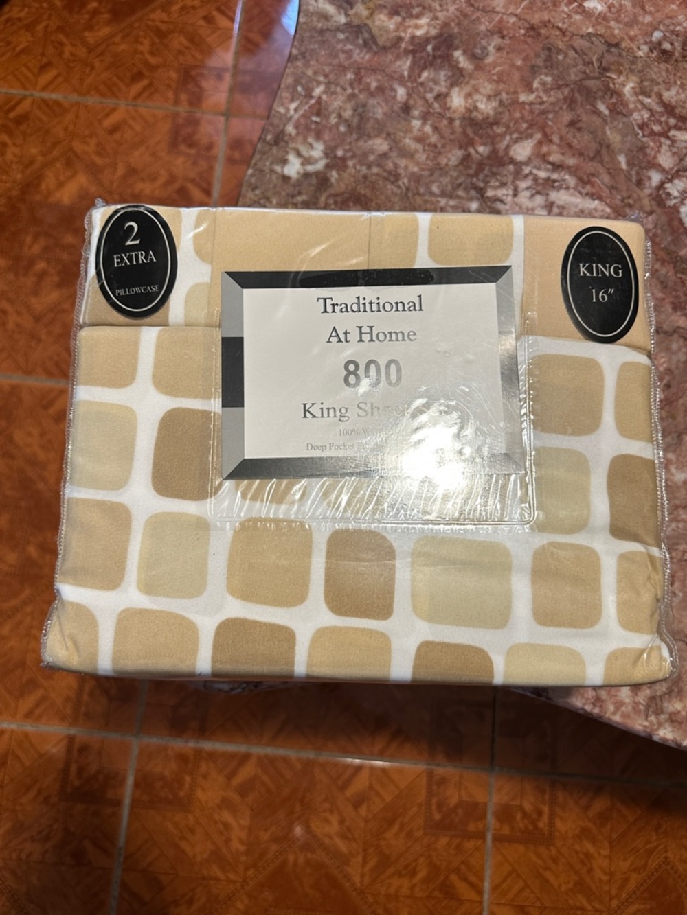 New traditional at home 6 piece bed sheet set
